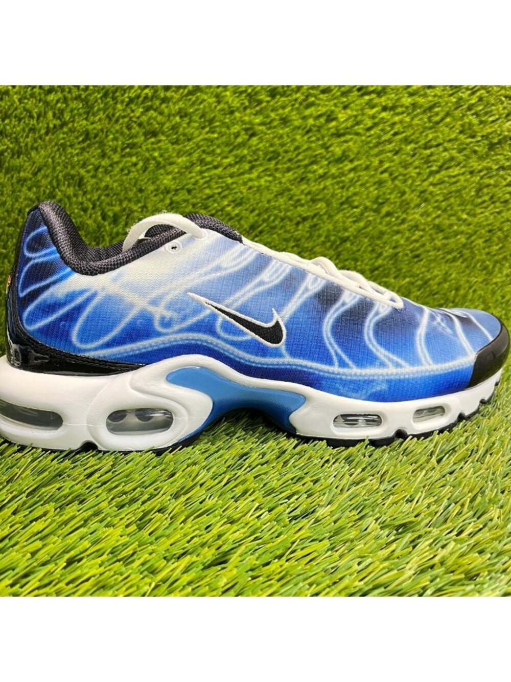 Nike Air Max Plus OG Mens Size 9.5 Blue White Athletic‎ Running Shoes Sneakers